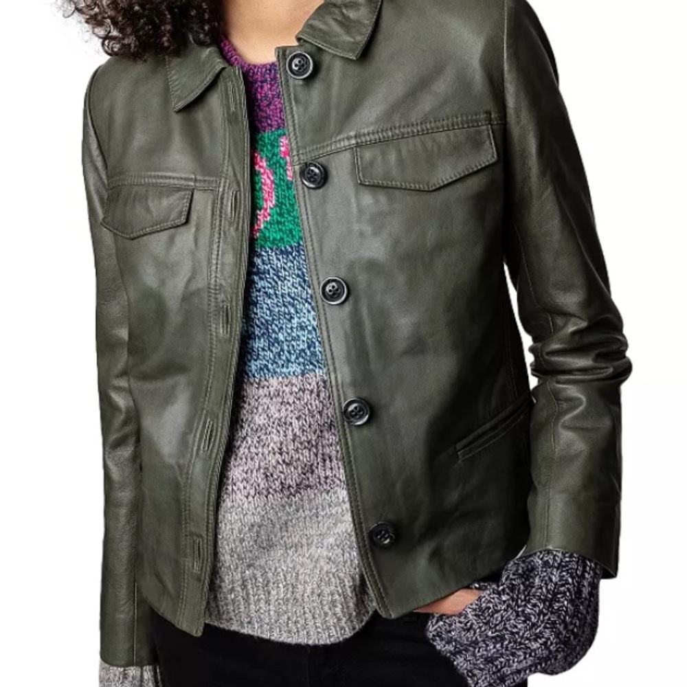 Zadig & VoltIre Liam Leather Jacket XS